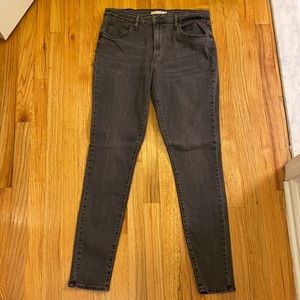 Black high rise skinny jeans